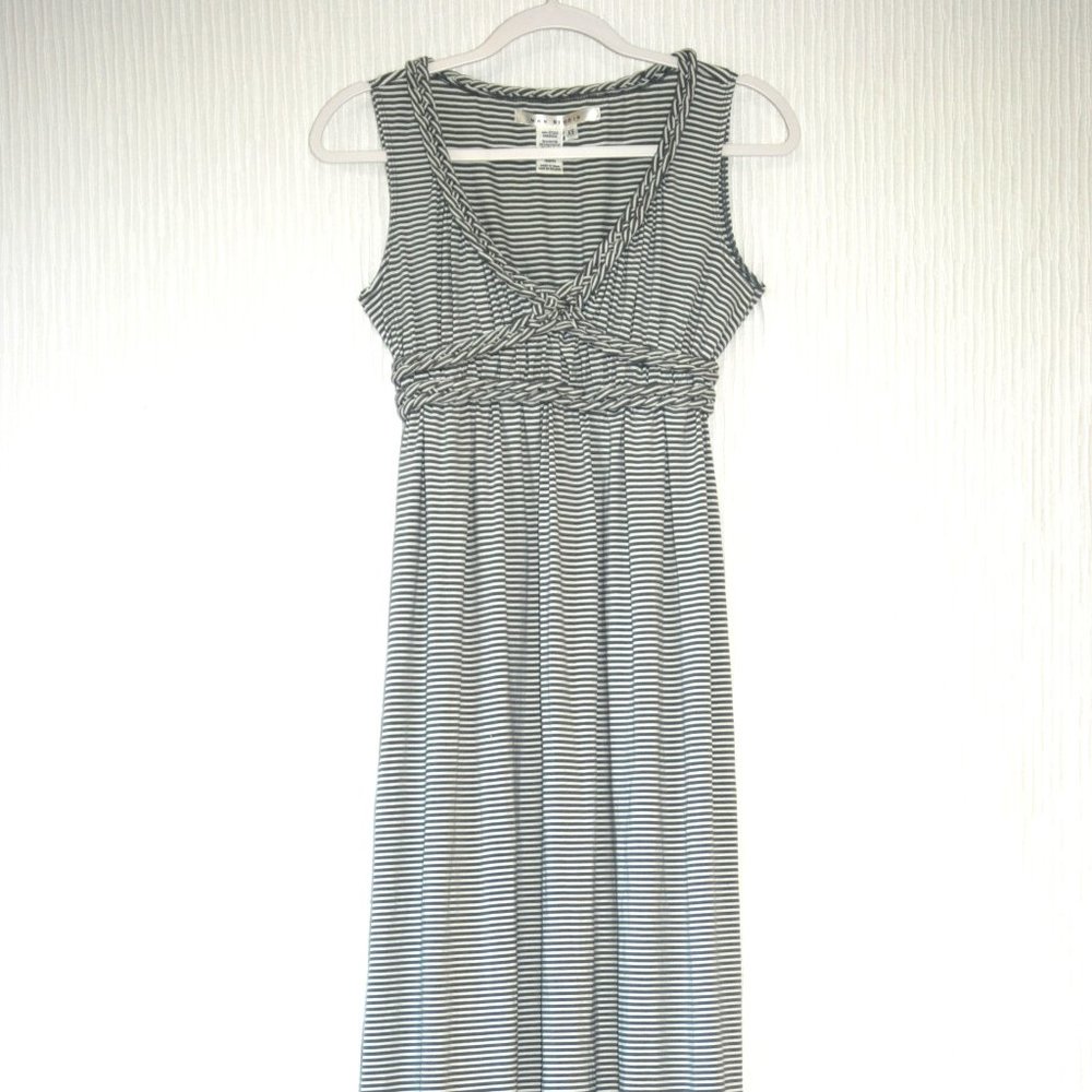 Max Studio Stripe Braided Sleeveless Maxi Dress Size XS